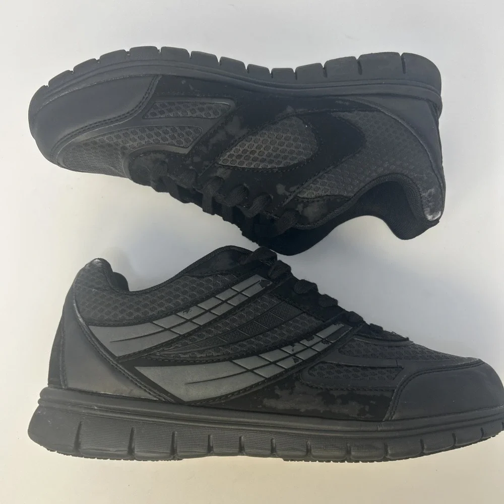 safeTstep Expo Runner 8 Slip Resistant Shoe Men's 9.5 Black,‎ Comfort Insole